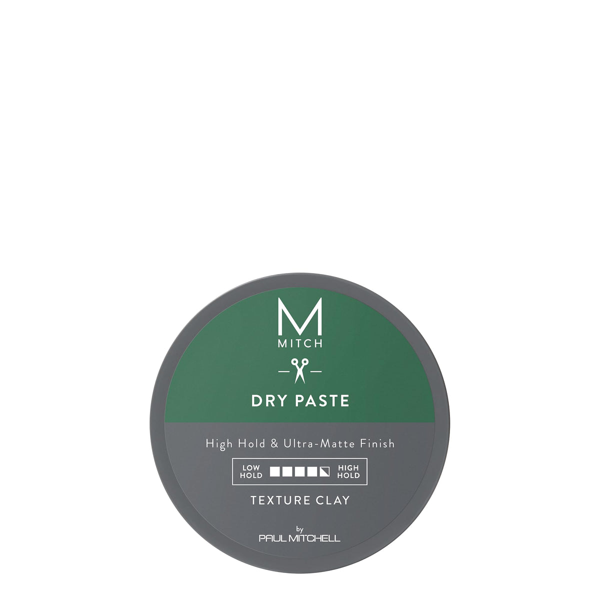MITCH Dry Paste Texture Clay en tarro para volumen y control en peinados con textura