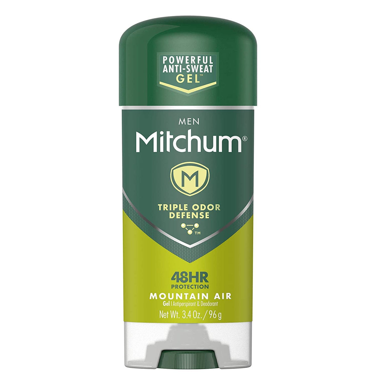 Mitchum Mountain Air, gel antitranspirante, protección duradera y secado rápido.