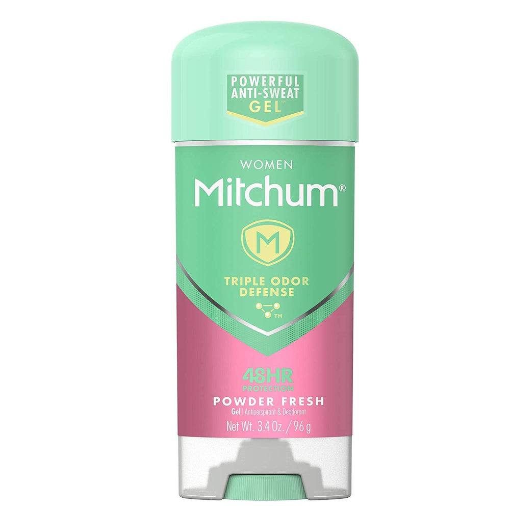 Mitchum Gel Puissant Poudre Fraîche – Bouteille, protection longue durée sans résidu