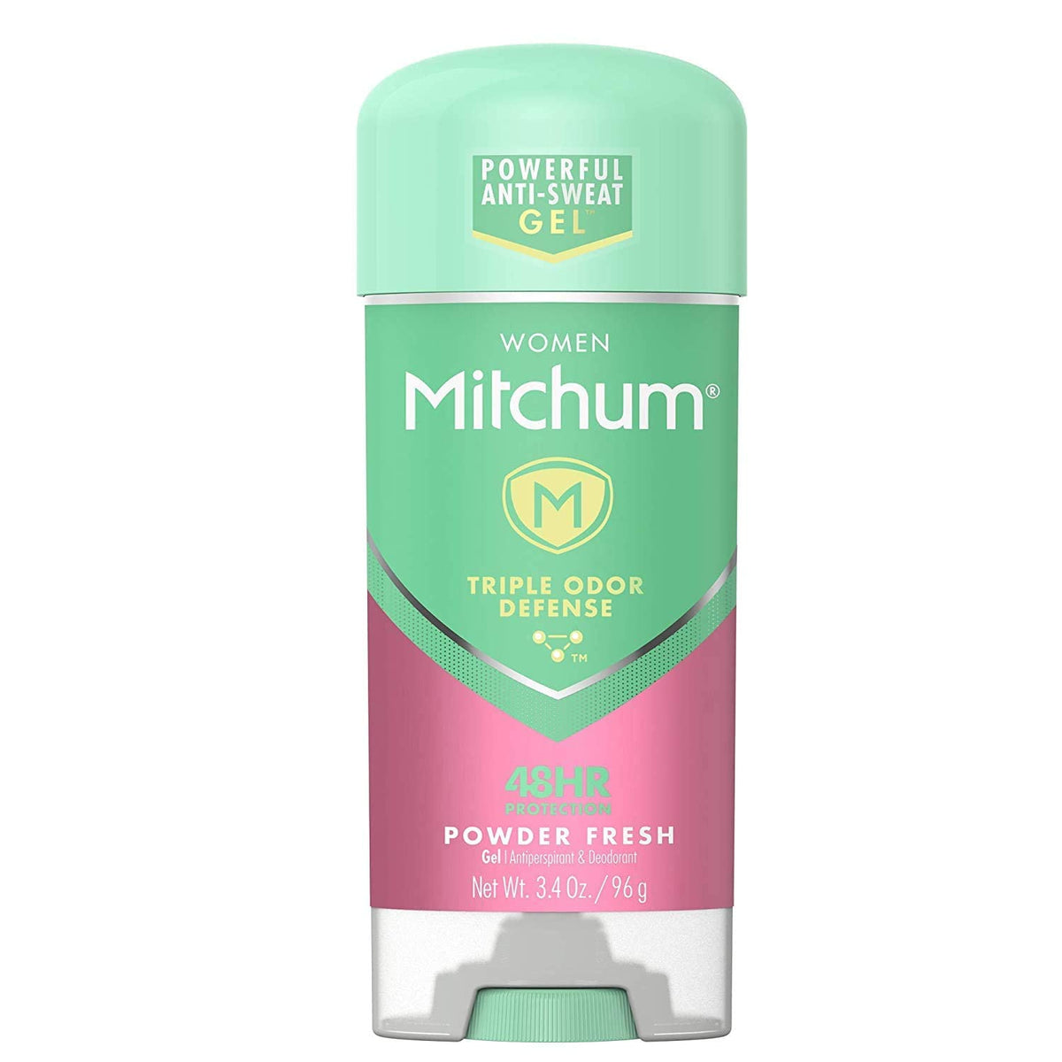 Mitchum Gel Puissant Poudre Fraîche – Bouteille, protection longue durée sans résidu