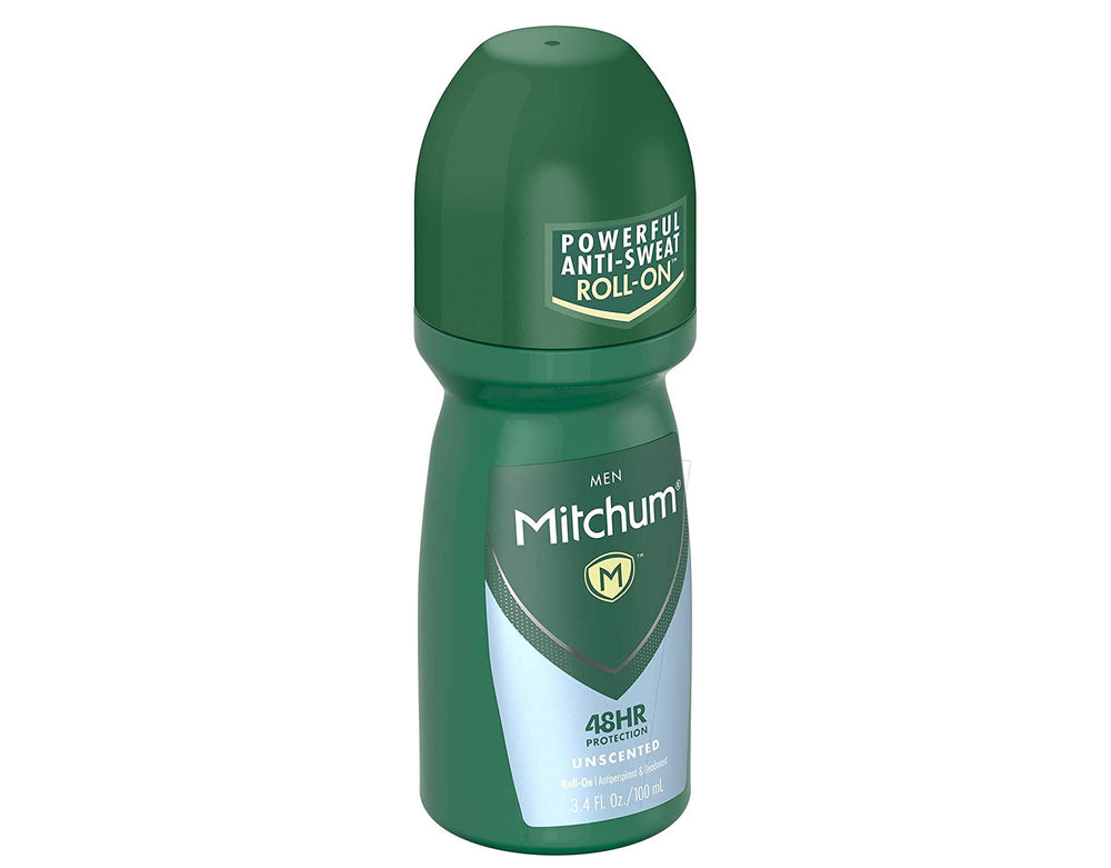 Aplicación suave de Mitchum Roll-On sin fragancia para cobertura uniforme