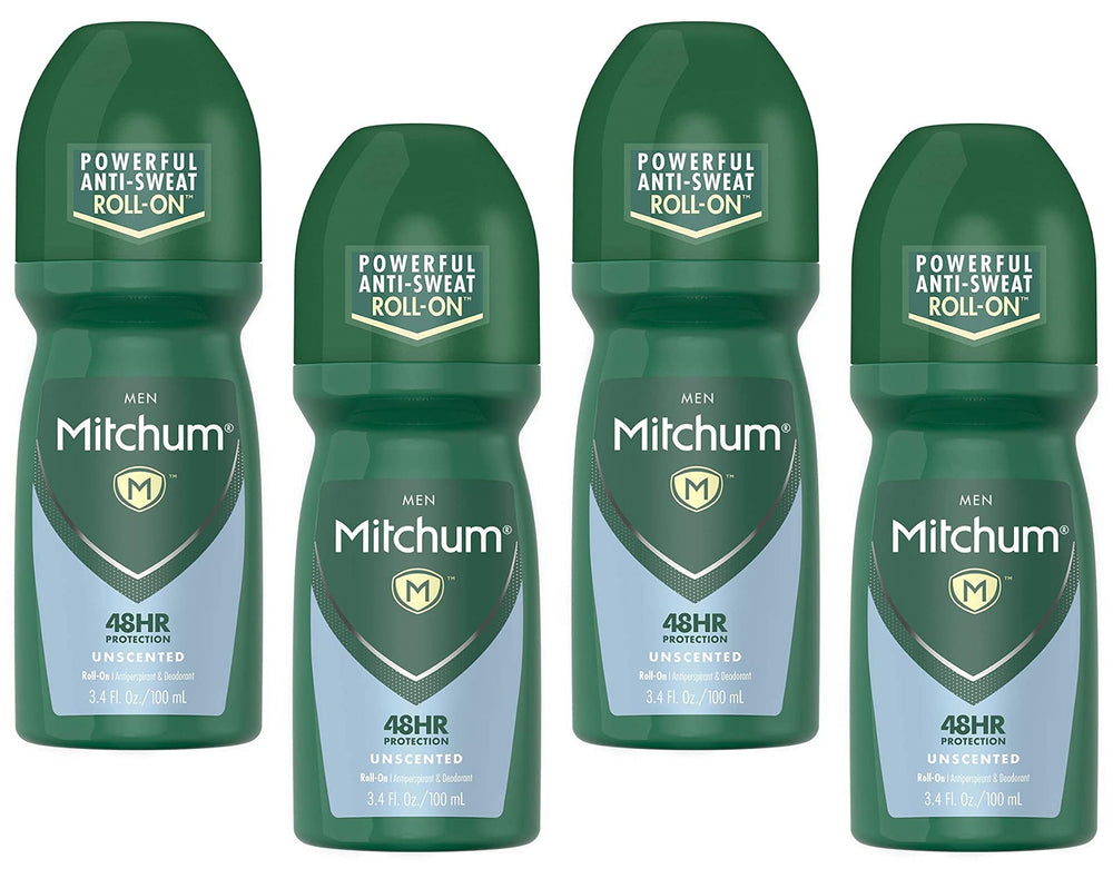 Mitchum Invisible Antitranspirante Roll-On sin fragancia en botella, uso diario sin irritación