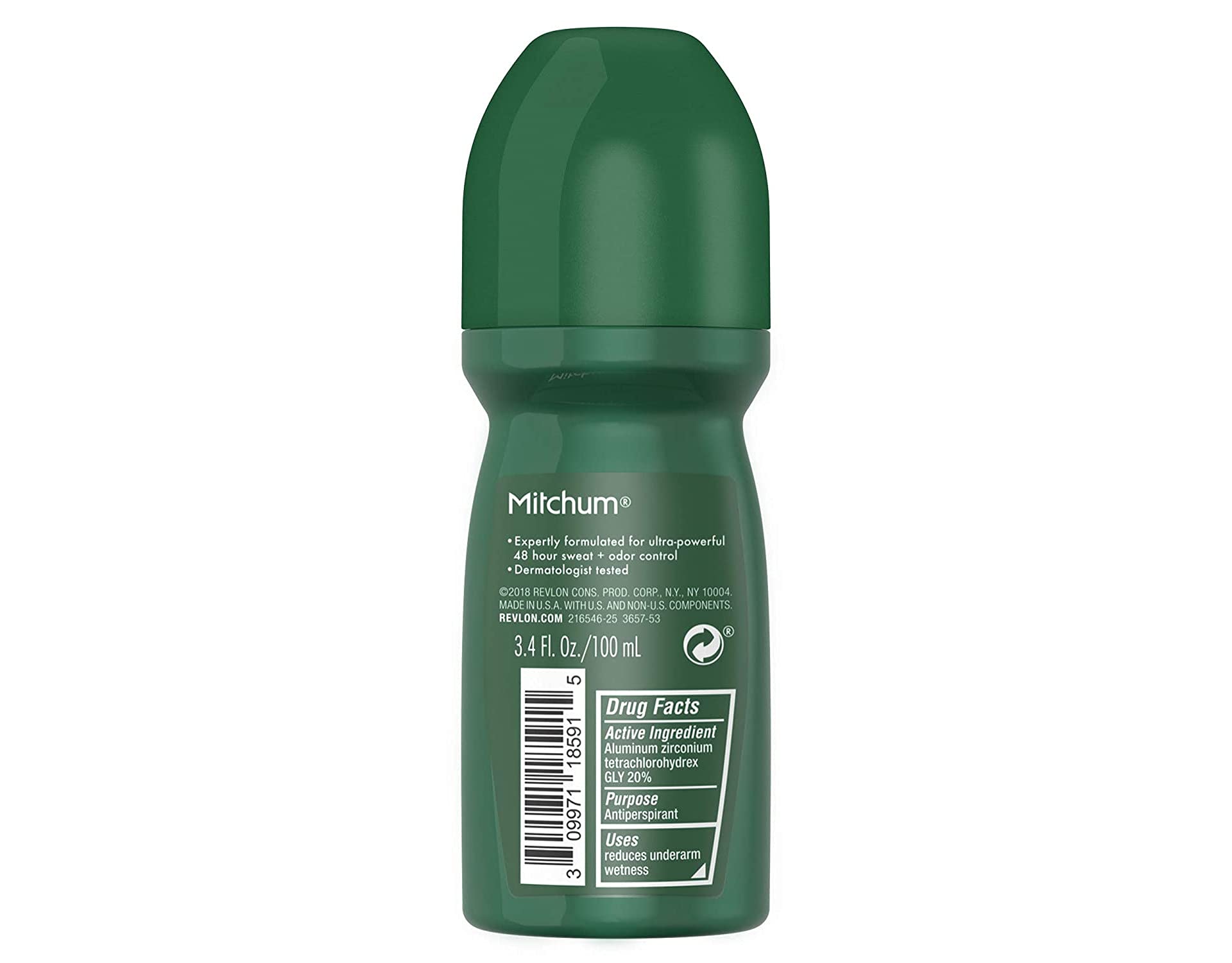 Producto probado dermatológicamente Mitchum Invisible Roll-On sin fragancia