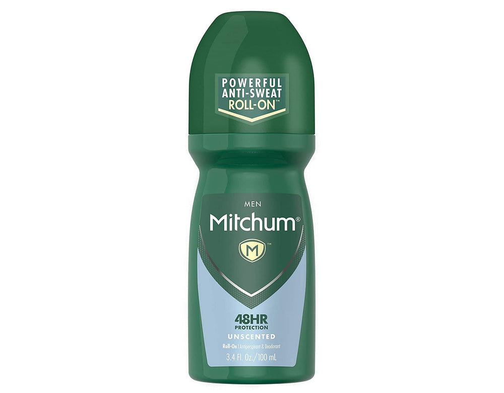 Etiqueta de Mitchum Roll-On sin fragancia, protección de 48 horas