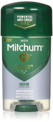 Mitchum Power Gel antitranspirante sin fragancia, protección duradera sin residuo visible.