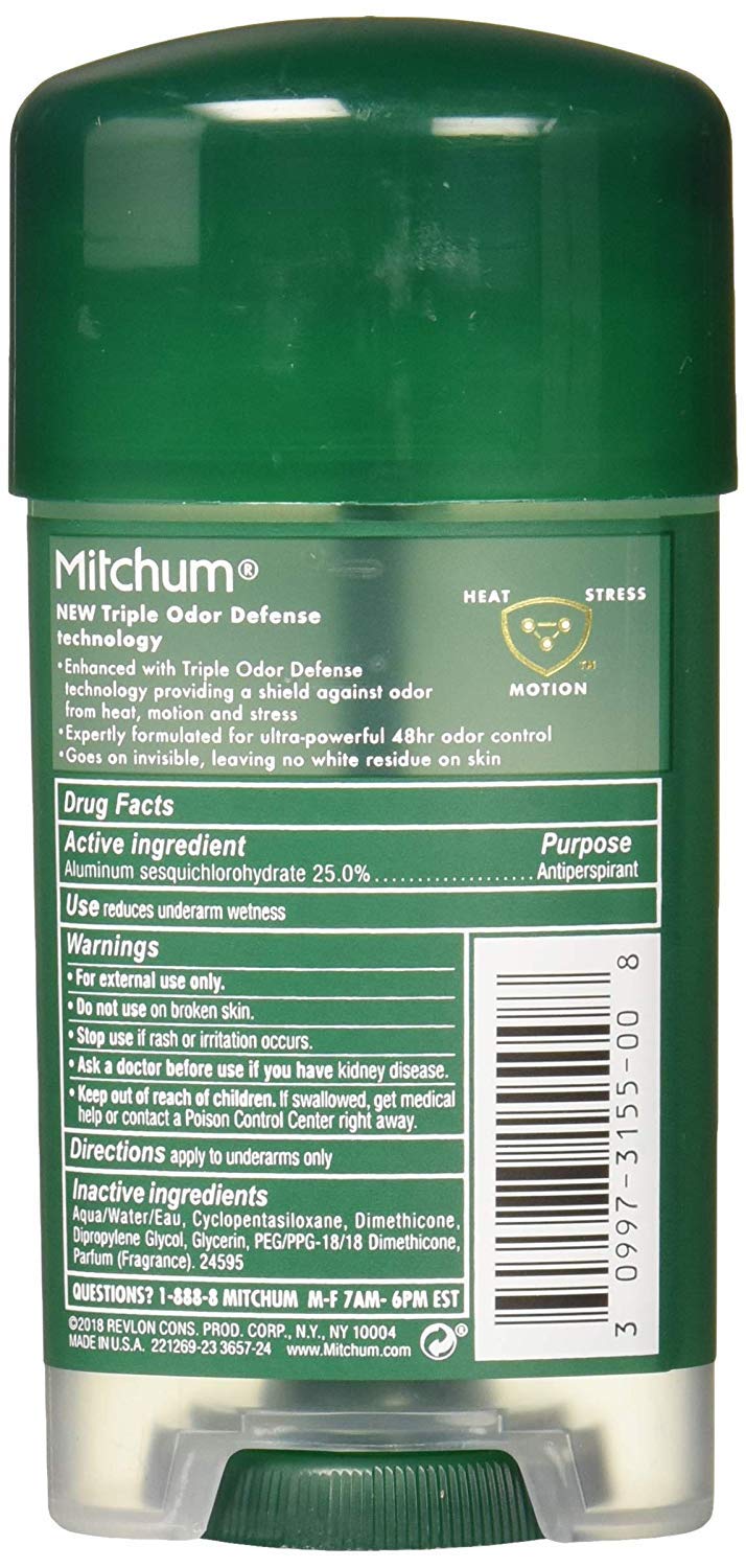 Mitchum Power Gel para higiene diaria y frescura discreta