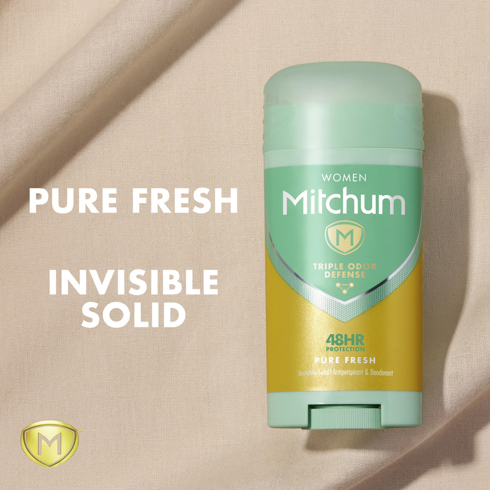 Tamaño portátil de Mitchum para viajes y bolsos.