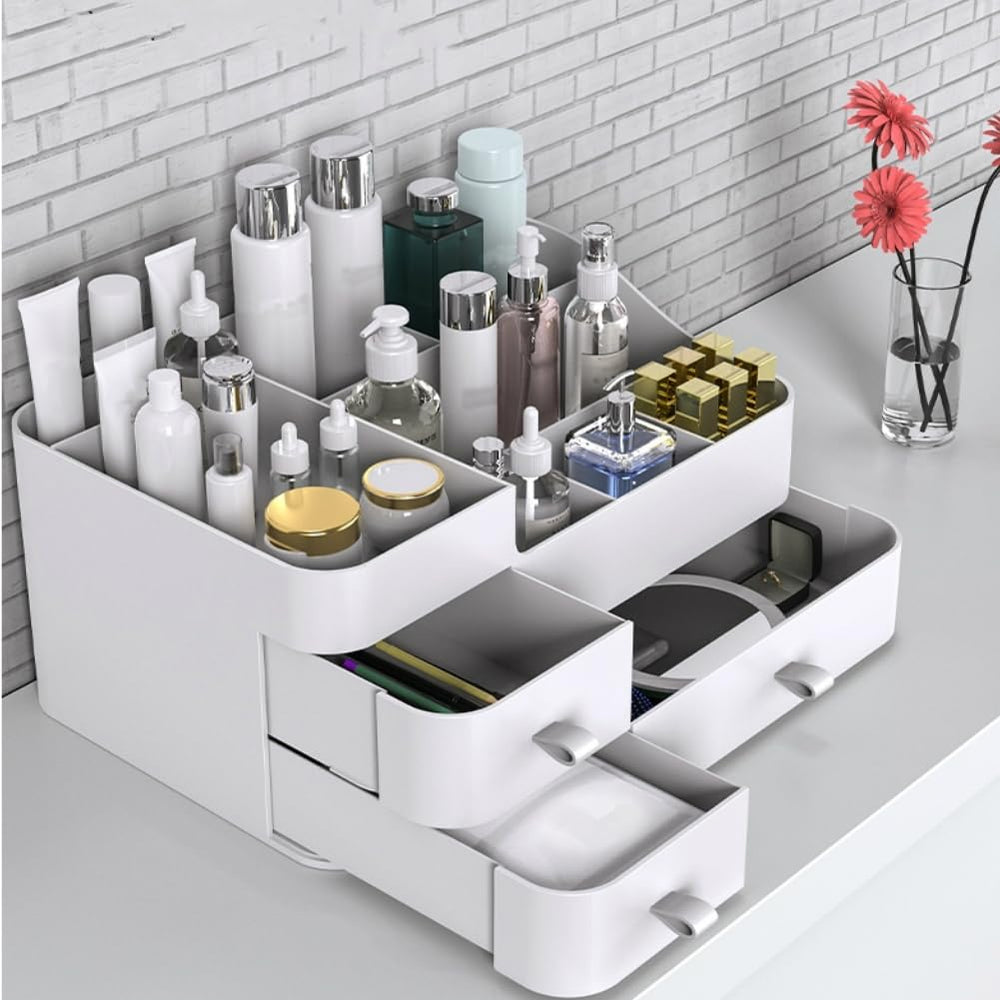 MIUOPUR organizador blanco con cajón grande para paletas