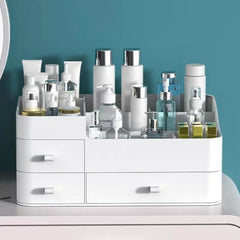 MIUOPUR organizador de maquillaje blanco en vanidad para acceso rápido