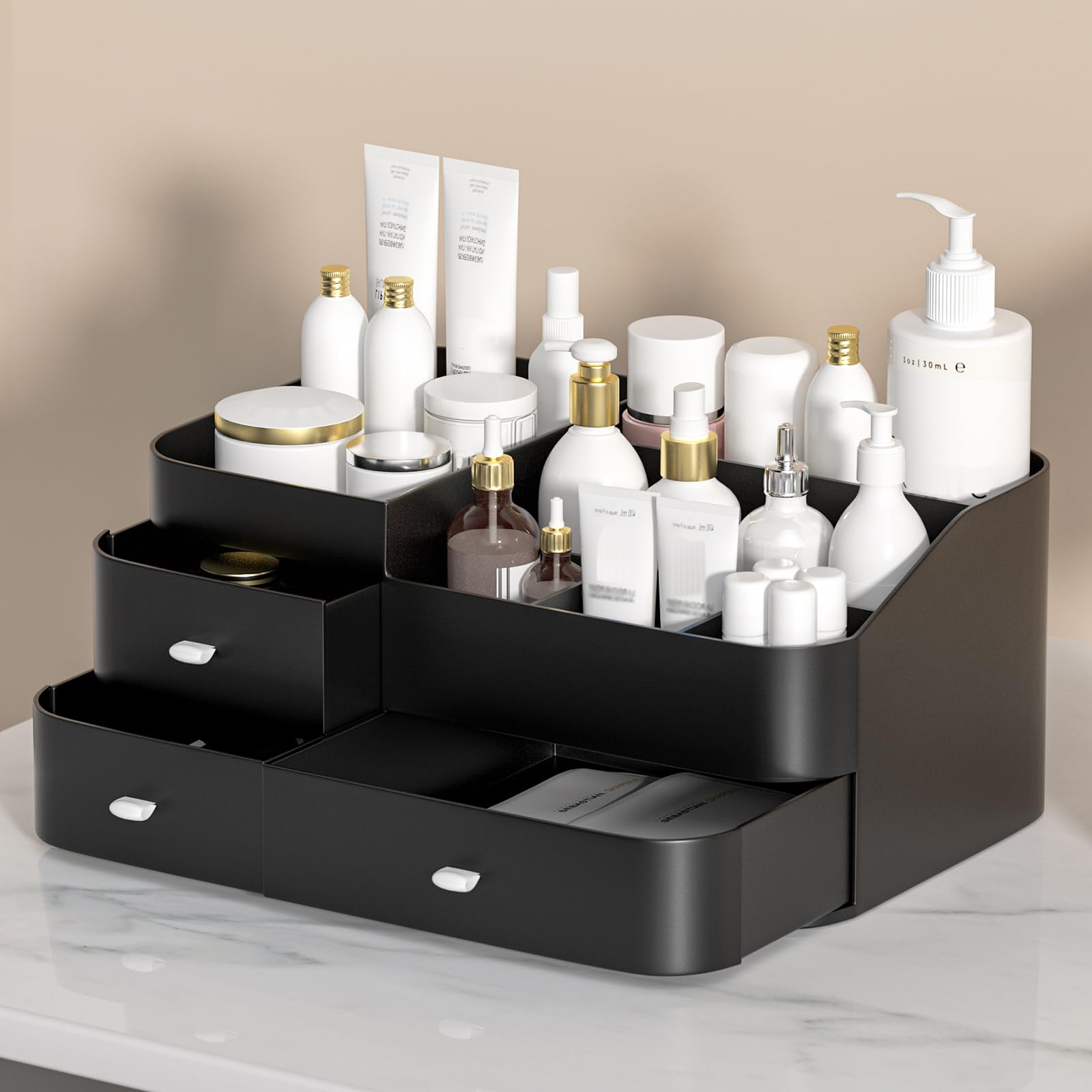 MIUOPUR Organizador de perfumes para hombre, cajones pequeños para muestras y accesorios.