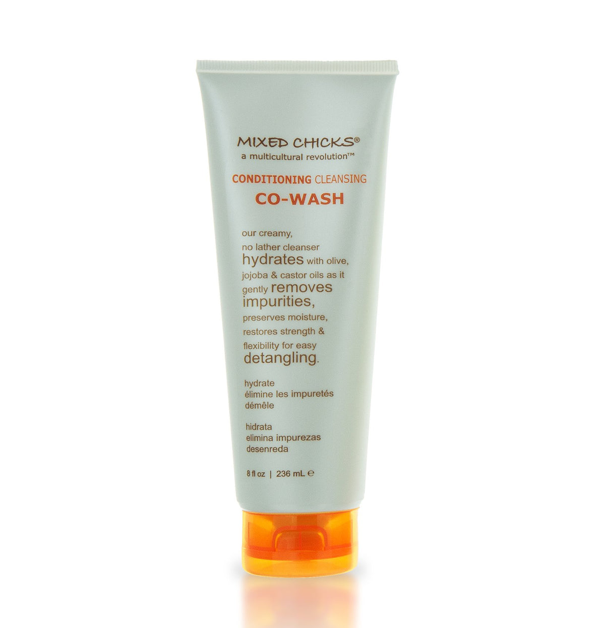 Mixed Chicks Co-Lavado Condicionante en bote de 8 oz para rizos suaves.