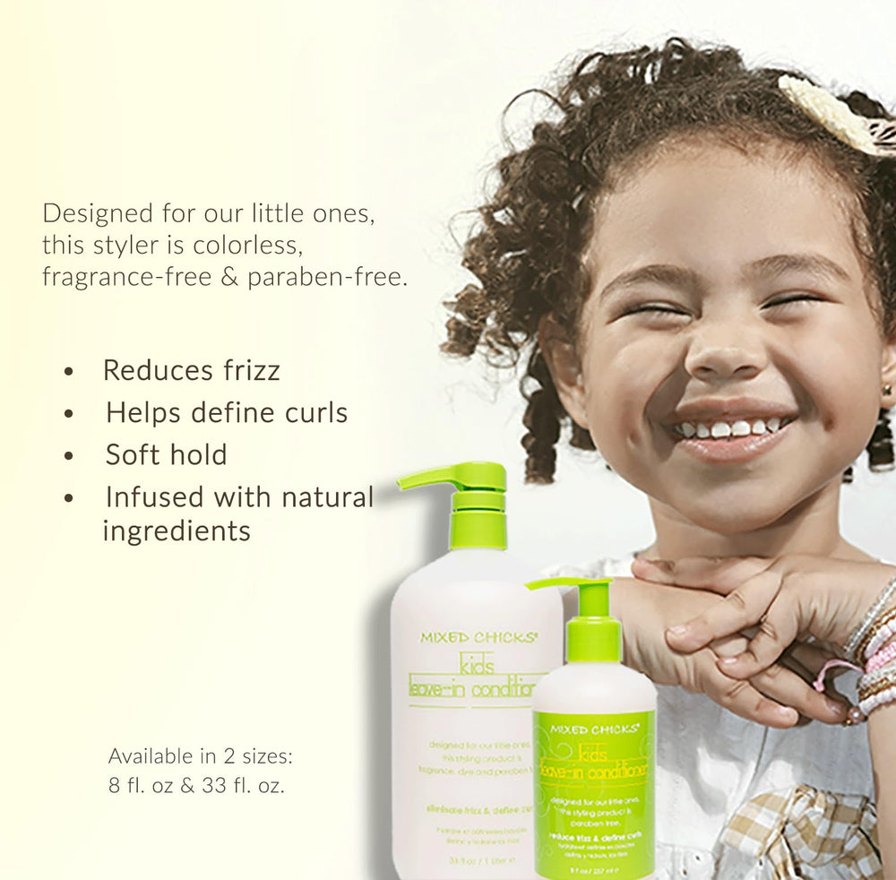 Aplicación suave en cabello infantil para rizos definidos con Mixed Chicks