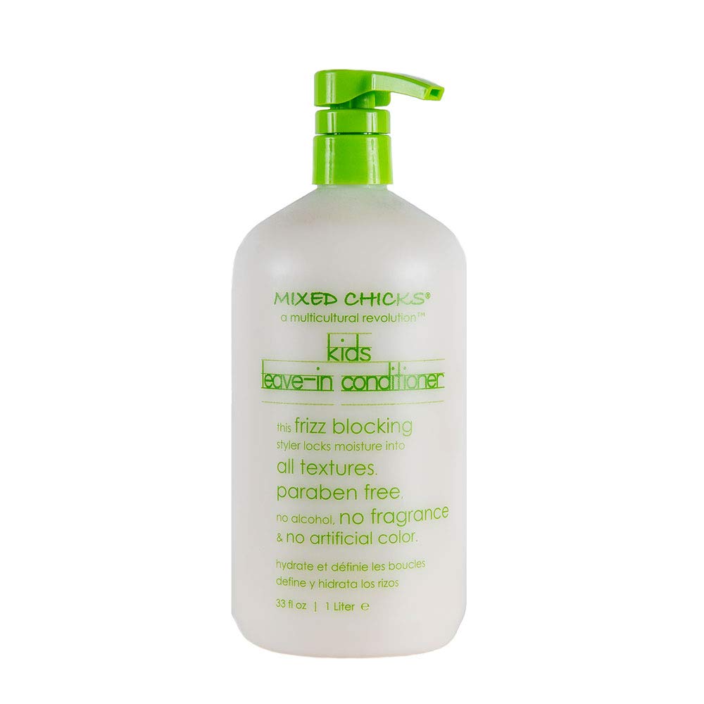 Acondicionador Mixed Chicks para niños, botella sin enjuague, frizz bajo control.