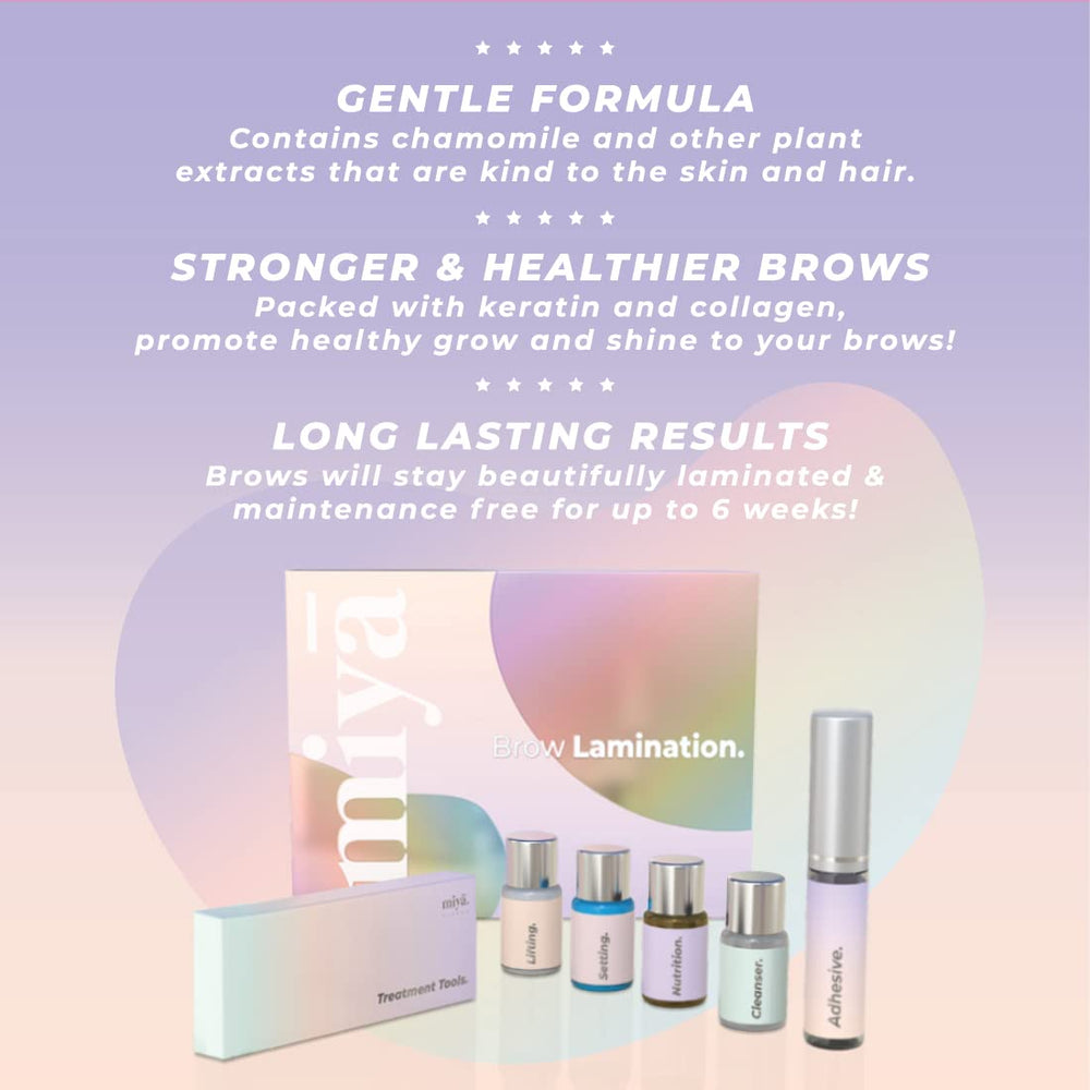 MIYA LASH cejas definidas con mayor cuerpo tras laminar