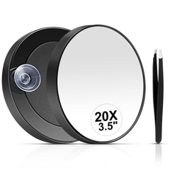 MIYADIVA Espejo ampliador 20x compacto para ver detalles de maquillaje.