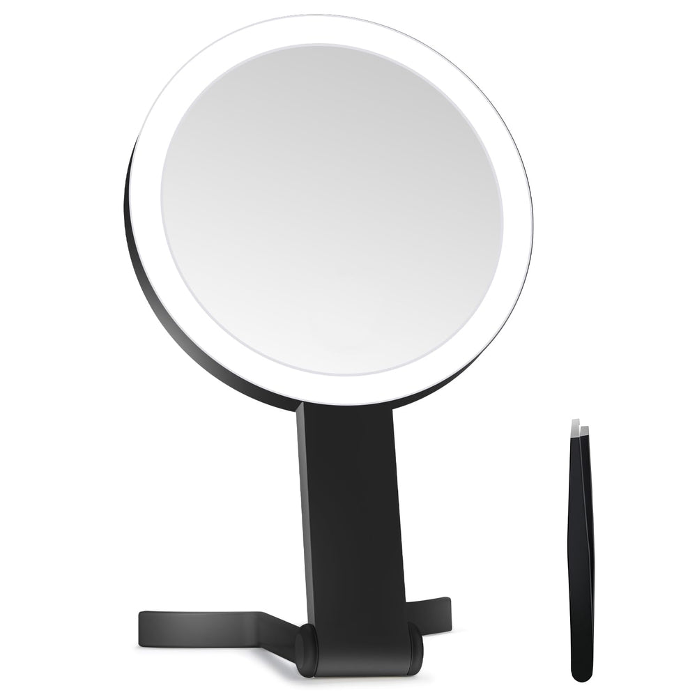MIYADIVA Miroir lumineux 30x pendu, précision accrue pour le maquillage.