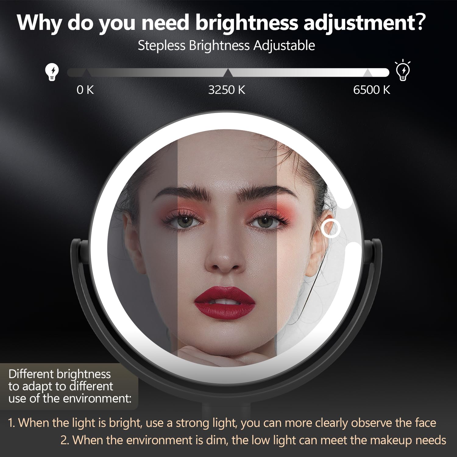 Miyadiva support intégré pour smartphone pendant le maquillage