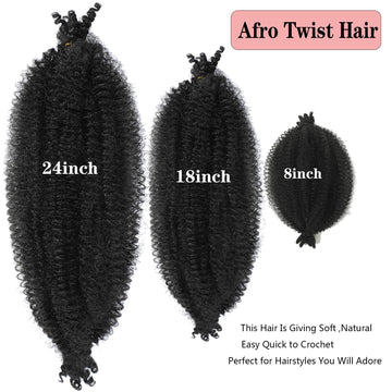 Miyamarch Afro Twist instalación rápida con aguja de gancho