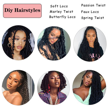 Miyamarch Springy Afro Twist textura densa para mayor volumen