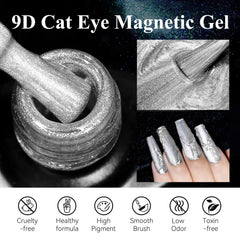 MIZHSE efecto galaxia holográfica en uñas, brillo cambiante.
