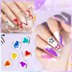 MIZHSE Efecto marmol con flores para un aspecto natural.