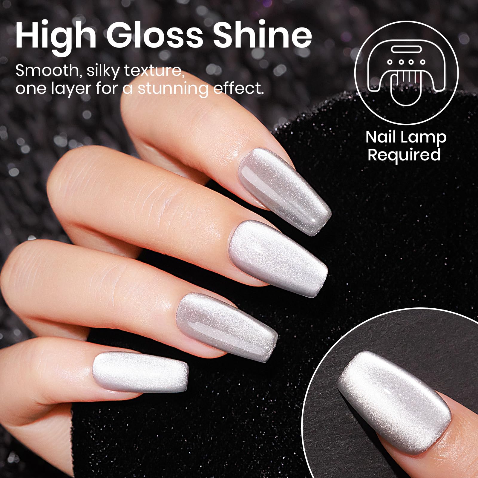 MIZHSE acabado ultrabrillante y duradero gracias al gel.