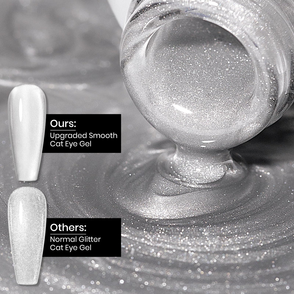 MIZHSE efecto ojo de gato en uñas, ideal para looks nocturnos.