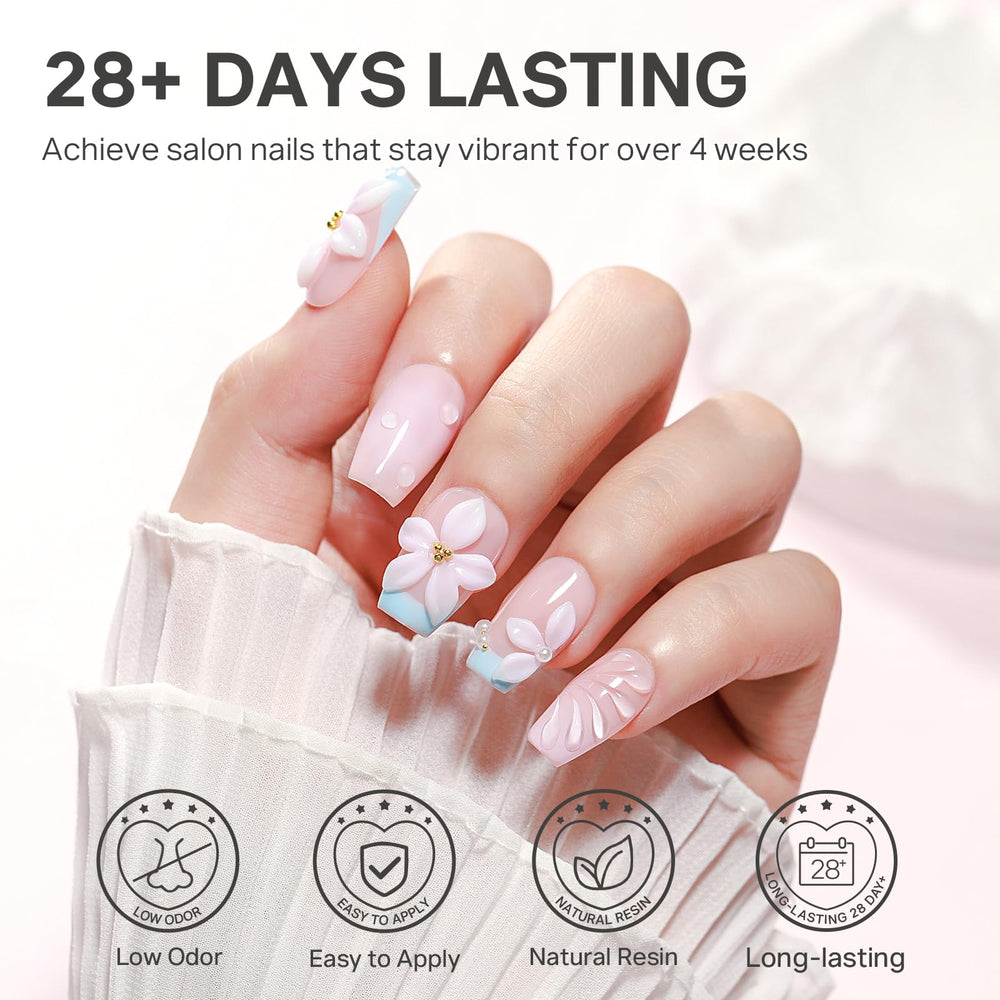 MIZHSE fórmula de resina natural para uñas fuertes.