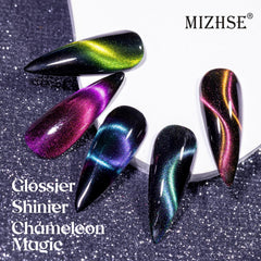 MIZHSE laca negra base para lograr capas finas y duraderas.