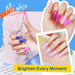 MIZHSE oil-based nail polish bottle highlighting glossy smooth finish