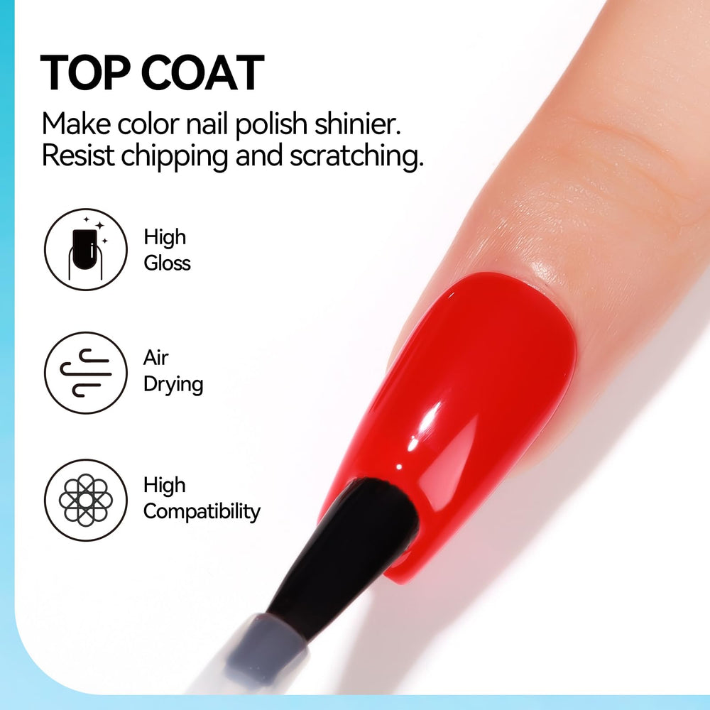 Aplicación de top coat MIZHSE para sellar y realzar el color.