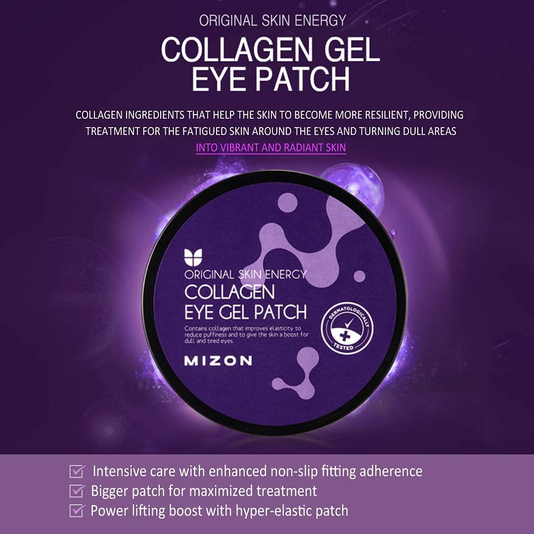 Aplicación entre 15-20 minutos, parche de ojos de MIZON para nutrición temporal.
