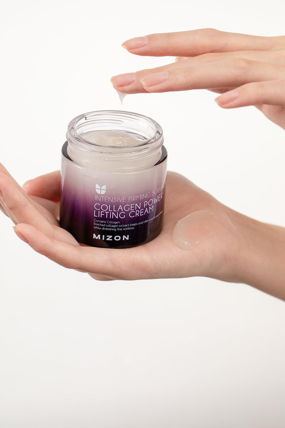 MIZON Collagen Power Lifting Cream, uso diario para piel más firme y elástica.