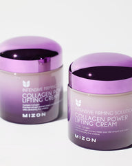 MIZON Collagen Power Lifting Cream, textura ligera, absorción rápida para la piel.