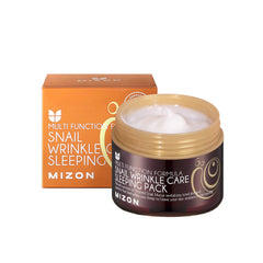 MIZON en tarro-frente, mascarilla nocturna para cuidado de la piel.