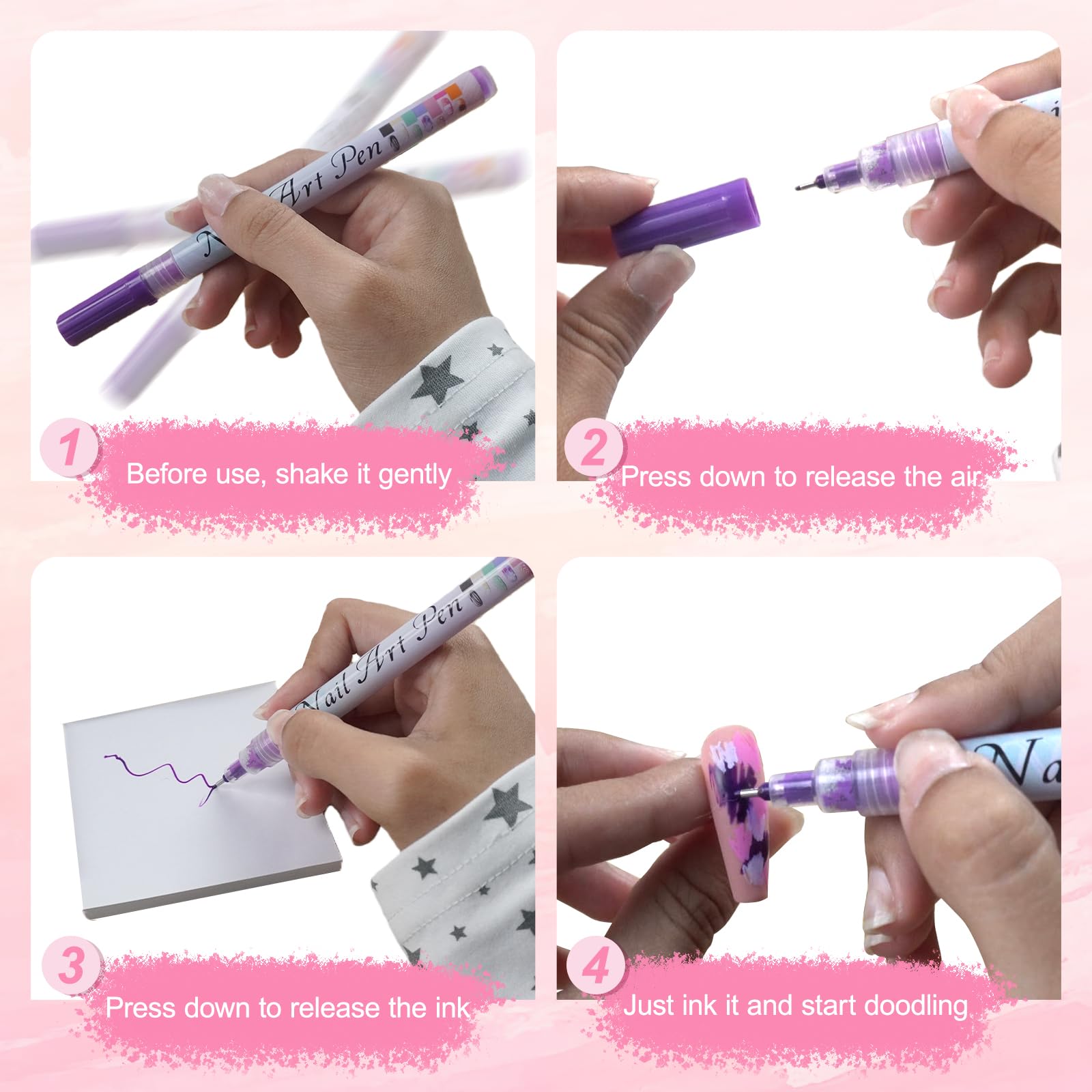 MKNZOME: paleta variada de colores para estilos de arte en uñas.