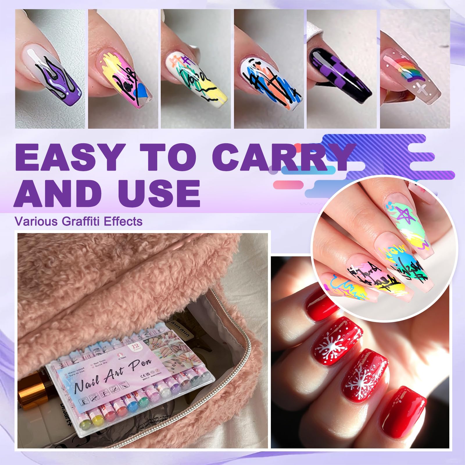 Regalo ideal para amantes del arte y proyectos de uñas.