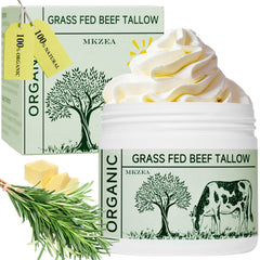 Mkzea sebo de res hidratante facial sin fragancia para piel suave y nutrida