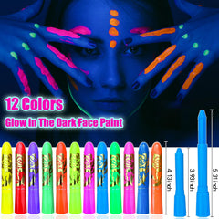MLDMANDALV crayones de pintura facial, facilidad de deslizamiento y color intenso