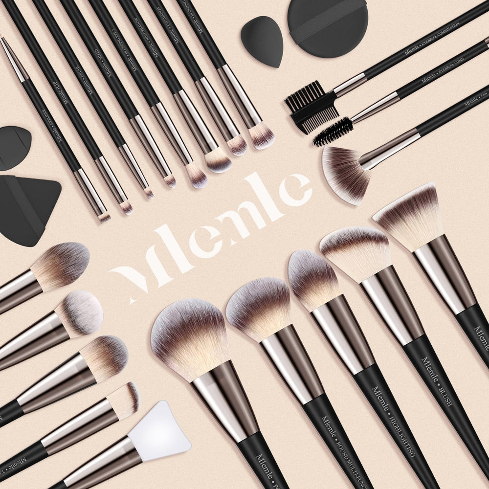 Aplicación de maquillaje fácil con el set Mlemle para principiantes