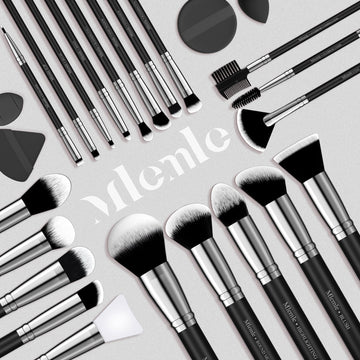 Sesión de maquillaje diaria con el set Mlemle para looks versátiles.