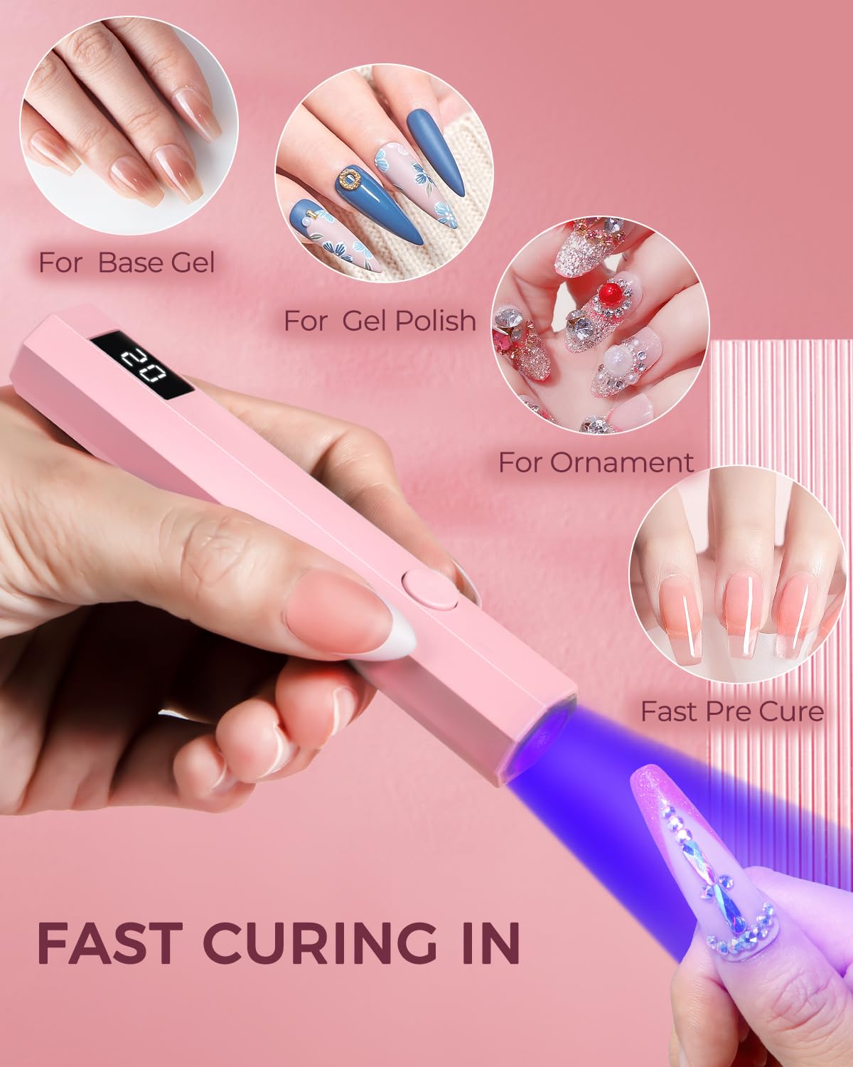 Uso multipropósito de mlogiroa para uñas, ideal para regalos y sesiones entre amigas.