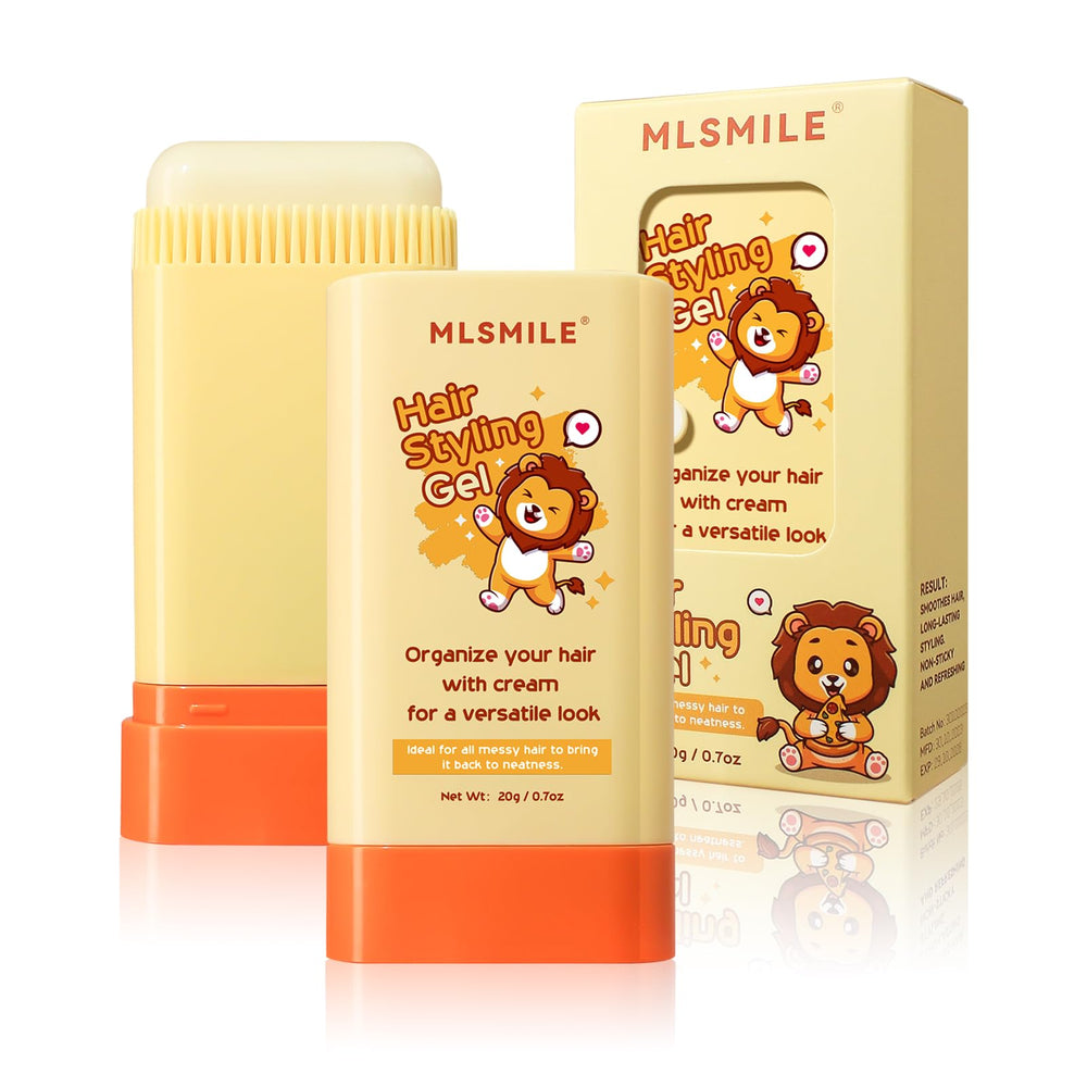 MLSMILE barra de cera para pelo infantil con peine integrado, peinado rápido