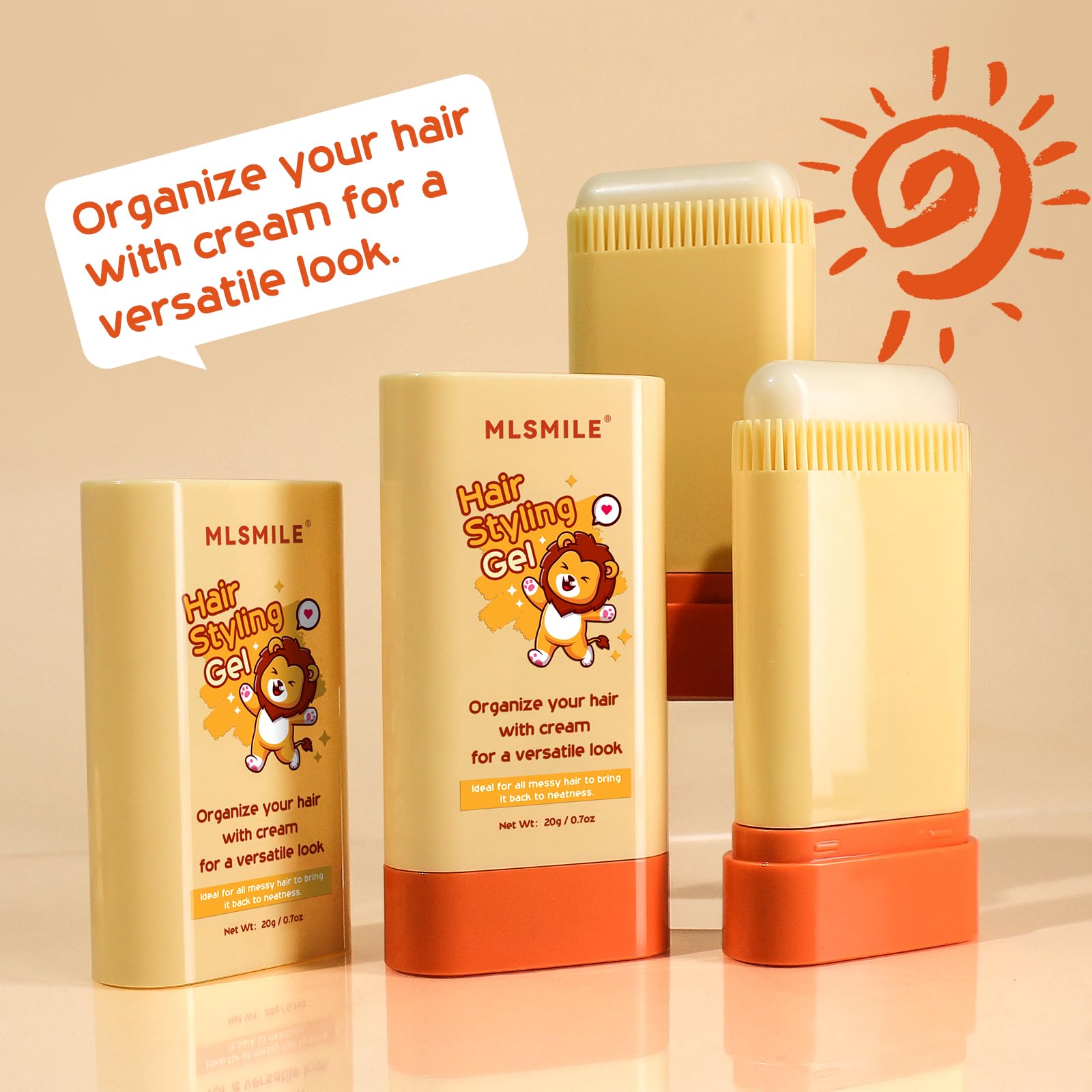 MLSMILE barra de cera para pelos de niños, práctica para salidas diarias