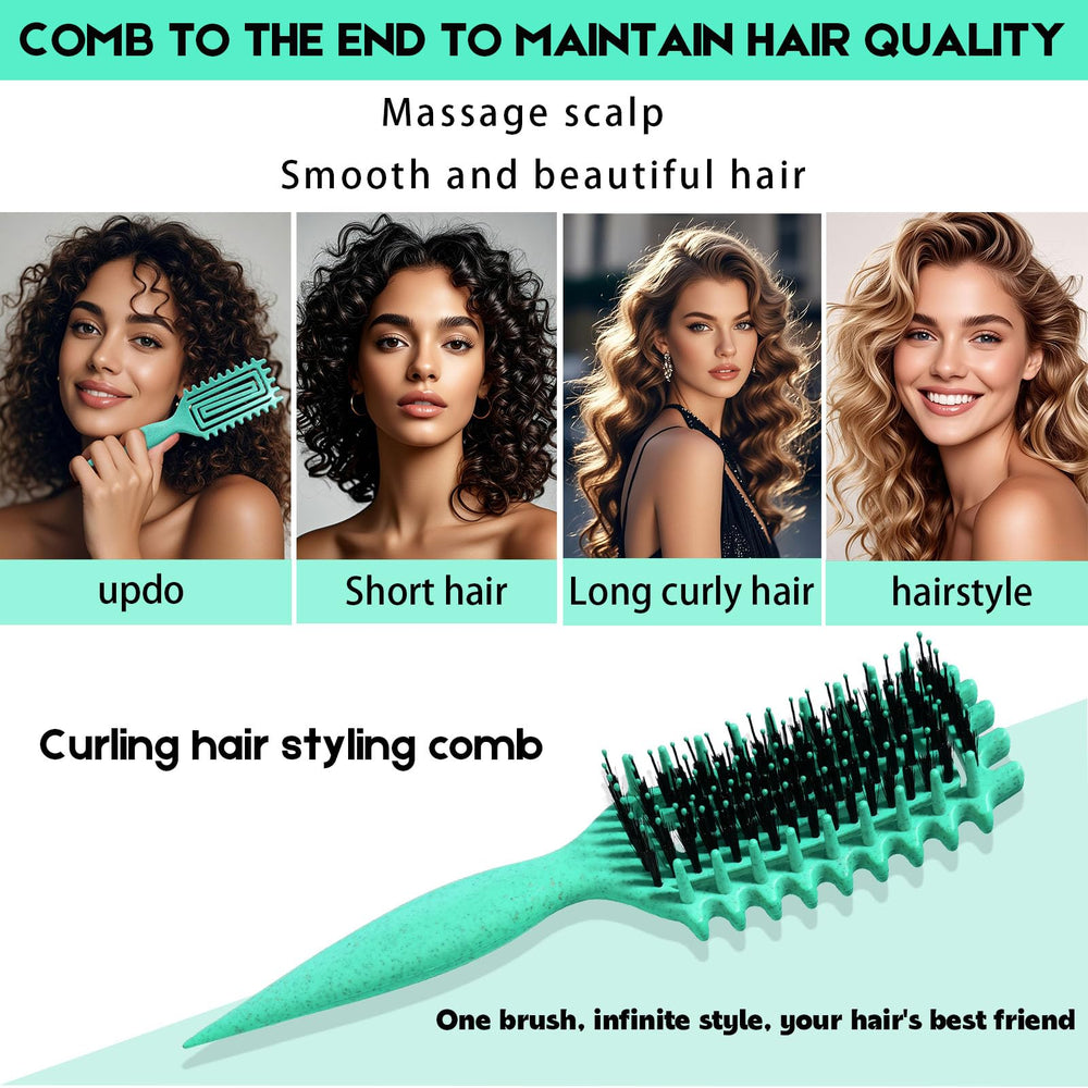 MMBVSZ Candybrush, funciona con cabello húmedo o seco sin dañar.