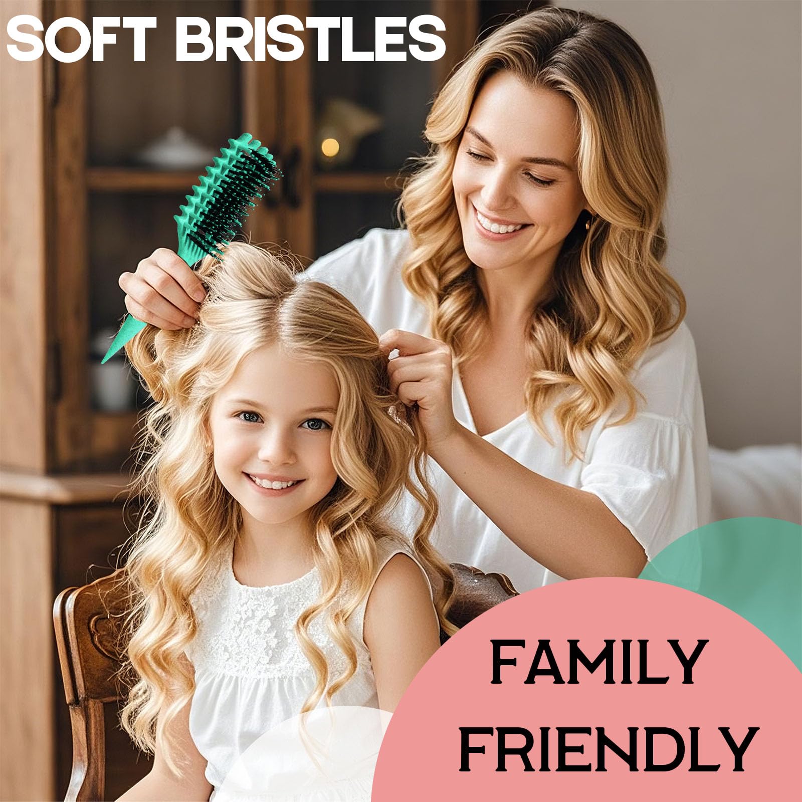 MMBVSZ Candybrush, ideal para uso diario y cuidado de rizos.