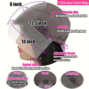 MMFZPHEIR 13x6 HD lace front for seamless scalp look