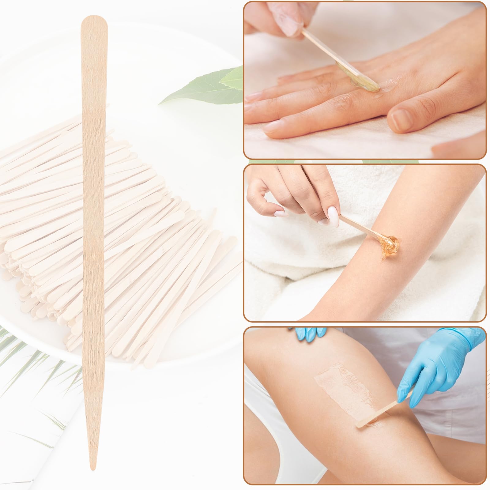 MMonDod palitos cera madera superficie suave y agradable para la piel.