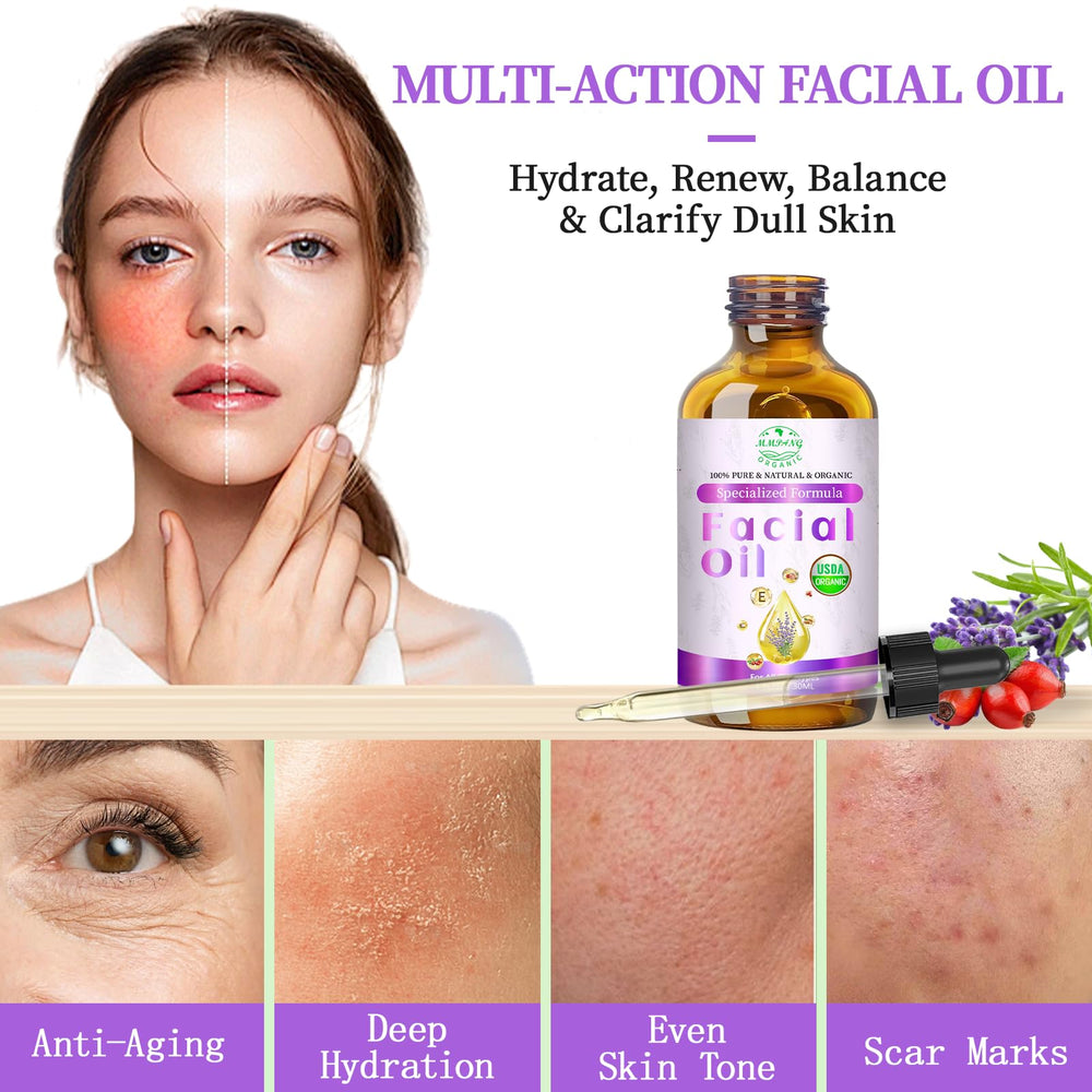 Gota de aceite facial MMPANG muestra textura ligera y absorción rápida.
