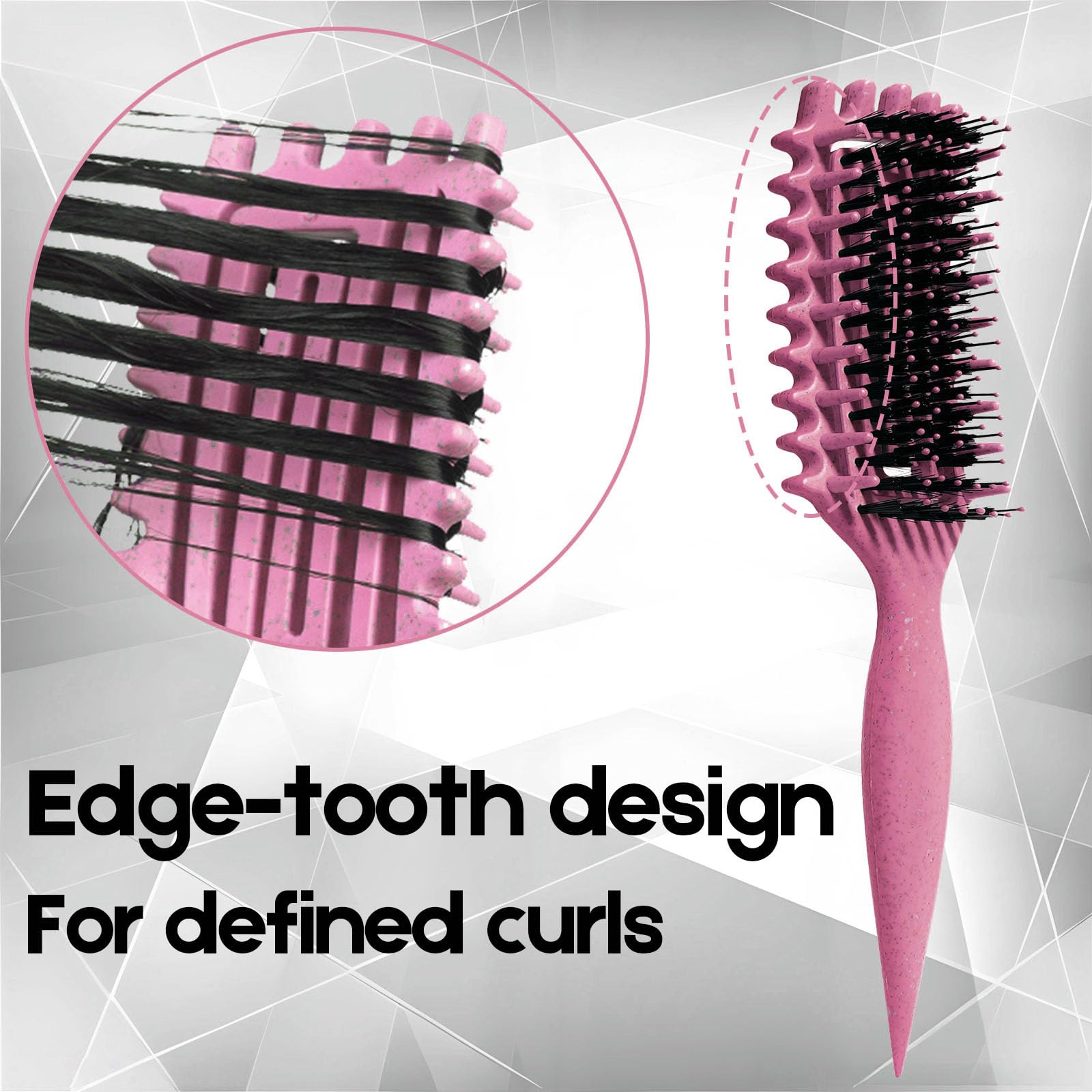 MMBVSZ Candybrush: diseño ergonómico para facilitar el peinado diario de rizos definidos